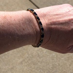 Sapphire and diamond bracelet